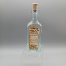 Vintage Crane's Quinine and Tar Compound Blue Bottle with Cork picture