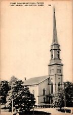 First Congregational Parish, Unitarian, Arlington, Massachusetts MA Postcard picture