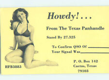 Pre-1980 RADIO CARD - Cactus - Near Amarillo & Dalhart & Dumas TX 6/28 AH1771 picture