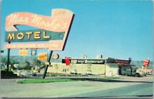 c1950s DENVER Colorado Postcard MAX MOSKO'S MOTEL Colfax Highway 40 Roadside picture