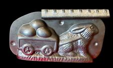 Antique Bunny And Wagon Chocolate Mold picture