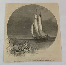 1886 magazine engraving ~ Maryland Shore A VIEW ON THE CHESAPEAKE picture