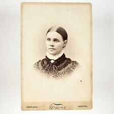Named Portland Oregon Cabinet Card c1885 Towne Erickson Independence Photo A3650 picture