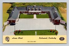 Postcard Hines Motel in Richmond Kentucky, Vintage Linen N6 picture