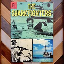 FOUR COLOR #762 FN/VF Dell 1956 SHARKFIGHTERS Silver Age BUSCEMA ART Photo Cover picture