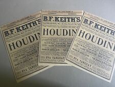 Harry Houdini, Reprin Handbill for BF Keith's Washington DC performance 4-16-25 picture
