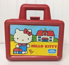 Vintage 1983 Red Hello Kitty lunch box Child Guidance small art box picture