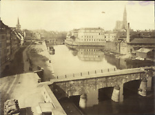 France, Strasbourg, general view, vintage print, ca.1880 vintage print print print print print picture