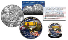 VETERANS United States Military Genuine Legal Tender IKE Eisenhower Dollar Coin picture