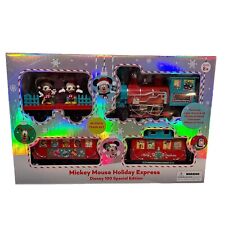 Disney 100 Special Edition Mickey Mouse Holiday Express 36 Piece Train Set FS picture