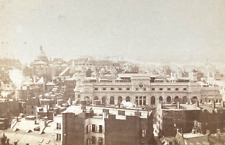 RARE BOSTON AERIAL PHOTO of MASS. STATE HOUSE, SUFFOLK COUNTY COURTHOUSE - 1891 picture