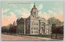 Postcard Court House Upper Sandusky Ohio ca.1915 Wyandot County picture
