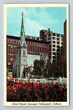 Indianapolis IN-Indiana, Christ Church Episcopal, Antique Vintage Postcard picture