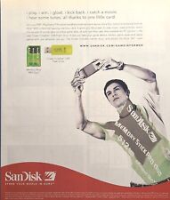 SanDisk Memory Stick Pro Duo Cruzer Crossfire Flash Drive Vintage Print Ad 2006 picture