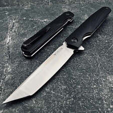 VORTEK TUSK D2 Tanto Blade Slim Ball Bearing Flipper EDC Folding Pocket Knife picture