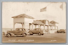 Postcard RPPC Delray Beach FL Polo Fields Parking c1930s Chevrolet Master Deluxe picture