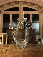 Vintage MCM Clear Glass Sculptural Freeform Table Lamp By ‘Schneider’ France picture