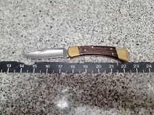 Buck 110 Wood Handle Lockback Hunter Folding Knife  picture