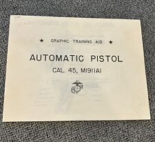 Vintage USMC M1911A1 Graphic Training Aid picture