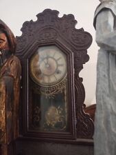 Antique E. Ingraham Clock Co GINGERBREAD MANTLE Pendulum Key CLOCK Pars Or Fix picture