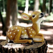 Adorable Baby Deer Decoration Figurine Fawn Ornament Collectable Statue Animal picture