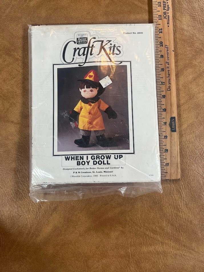 1982 Better Homes & Gardens Craft Kits Doll P & M Creations 1982 Better Homes & Gardens Craft Kits Doll P & M Creations