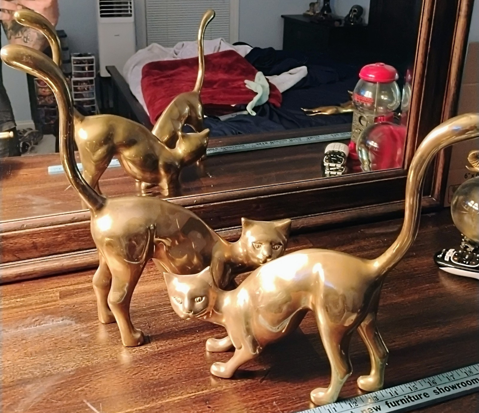 BRASS SIAMESE CATS Vintage Set BRASS SIAMESE CATS Vintage Set