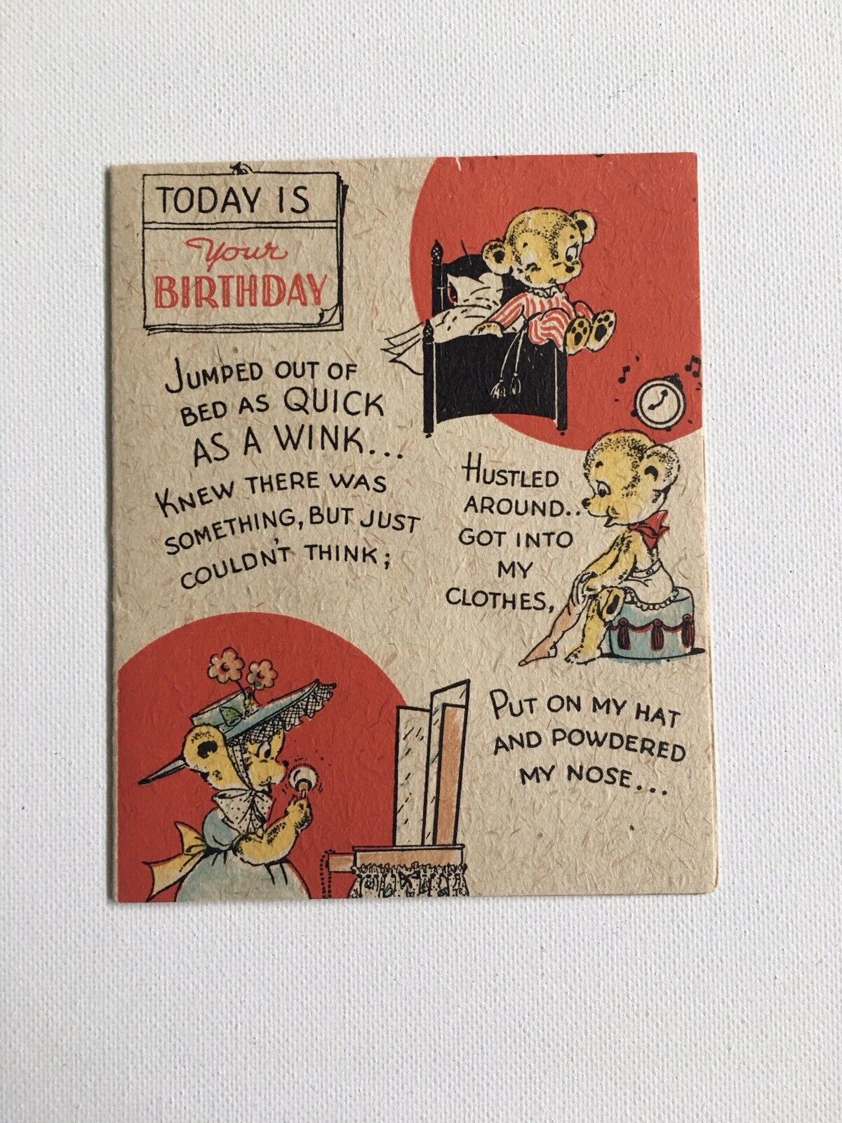Vintage Paramount Birthday Card Mint Condition 