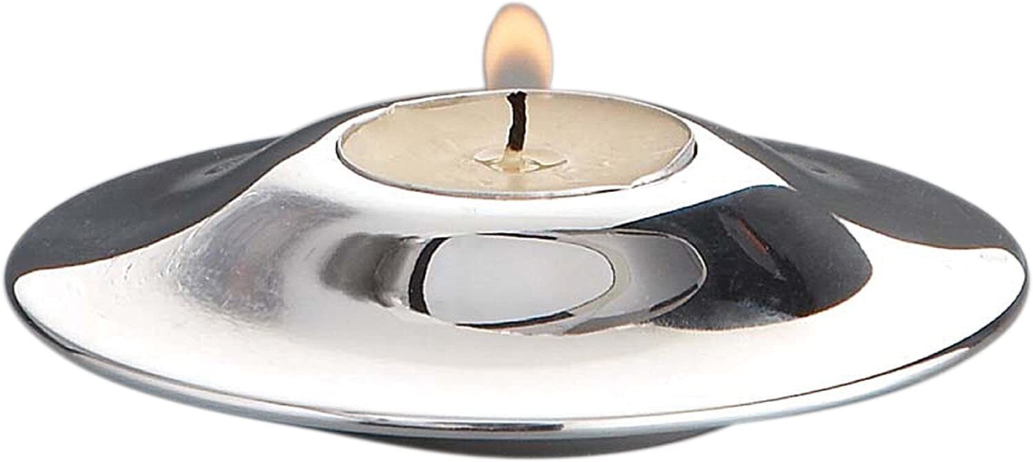 Nambe Whirl Votive | Tealight Candle Holder | Metal Alloy