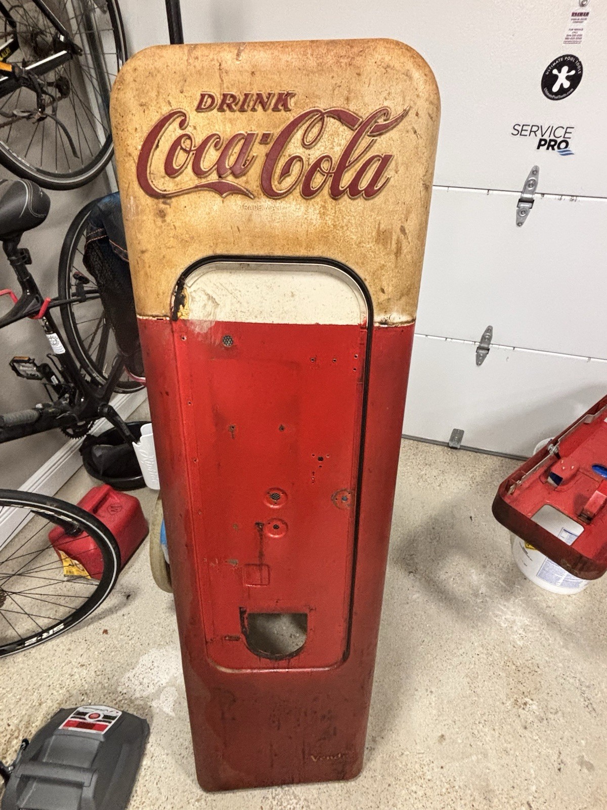 Coke Vendo 44 Original Condition Front Door Coke Vendo 44 Original Condition Front Door