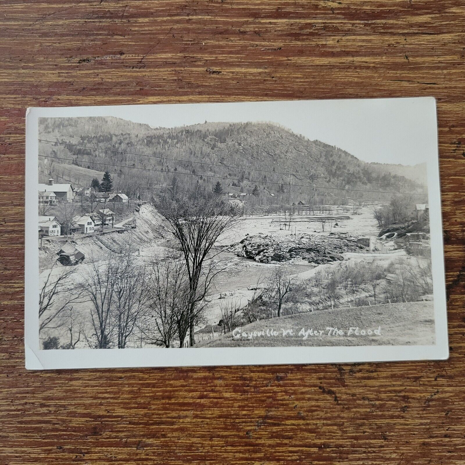 Vermont Gaysville Vermont RPPC Real Photo Postcard After the Flood of 1927
