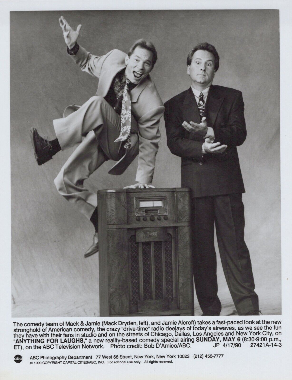 Mark Thompson + Brian Phelps in The Adventures of Mark & Brian 1991 Photo K 382