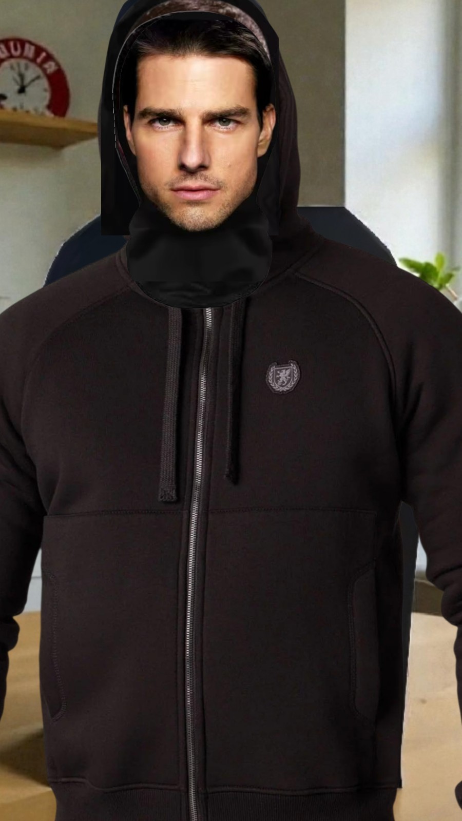 Tom Cruise Celebrity Pull-over See Thru MESH FACE MASK Maverick Costume Cosplay