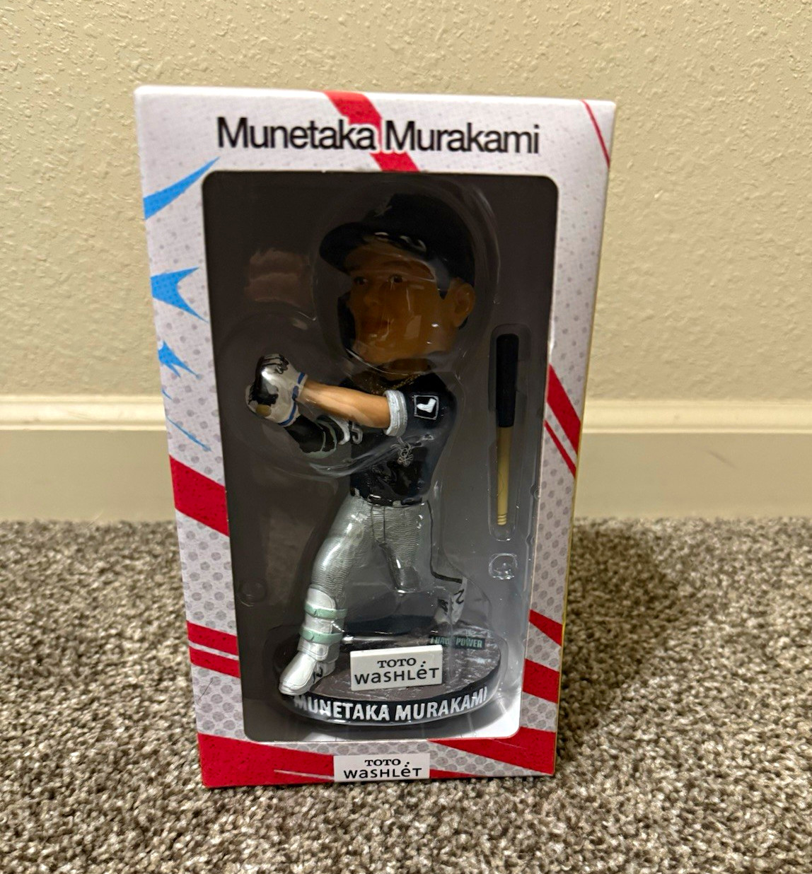 TOTO WASHLET Munetaka Murakami Autographed MLB First Home Run Bobblehead
