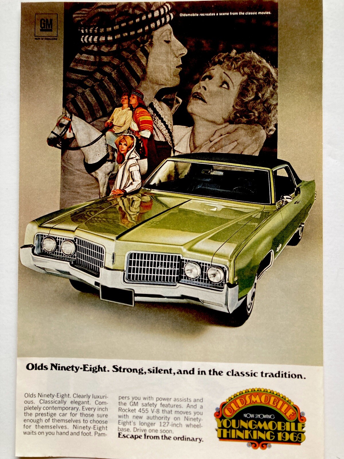 1969 Oldsmobile Ninety Eight 98 Print Ad Youngmobile Classic Tradition 1969 Oldsmobile Ninety Eight 98 Print Ad Youngmobile Classic Tradition