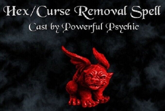 Curse Removal Spell. I will remove any curse you have on you.
