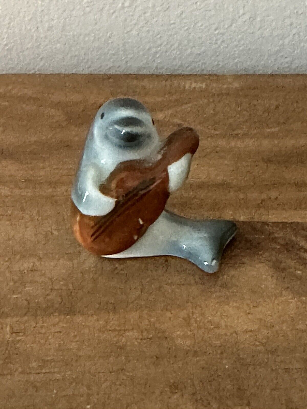 Vintage Miniature Ceramic Dolphin Figurine  1.5”T