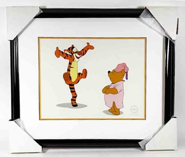 Disney's Winnie the Pooh and the Blustery Day Framed Sericel, Ltd. Ed. w/Cert
