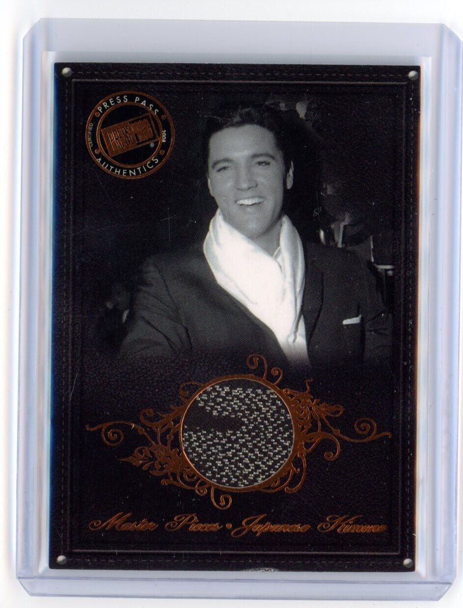 Elvis Presley worn relic card 2008 Press Pass By the Numbers Japanese kimono