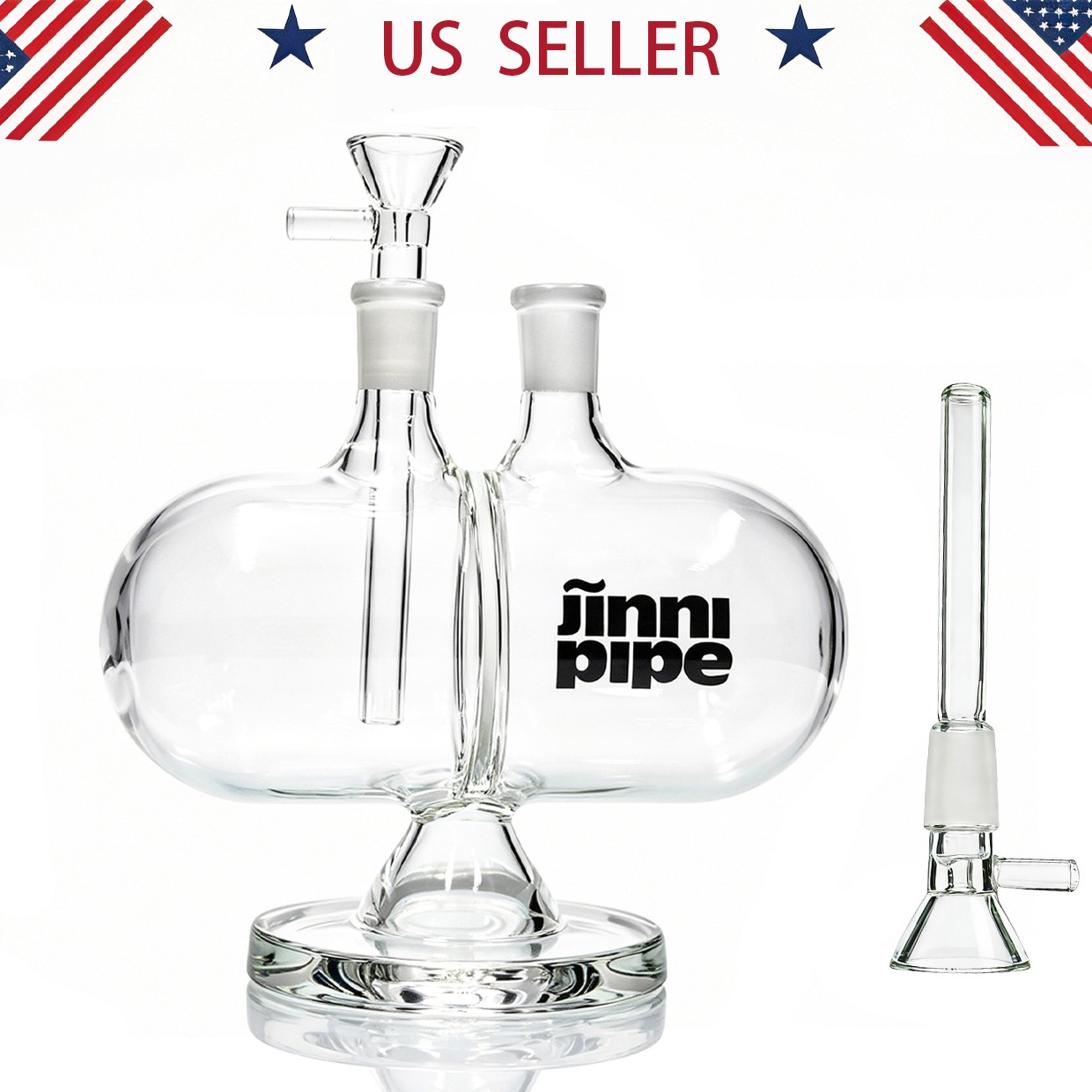 7.5in Gravity Bong Glass and Water Pipes Smoking Perc Bongs Stem Hookah BUBBLER