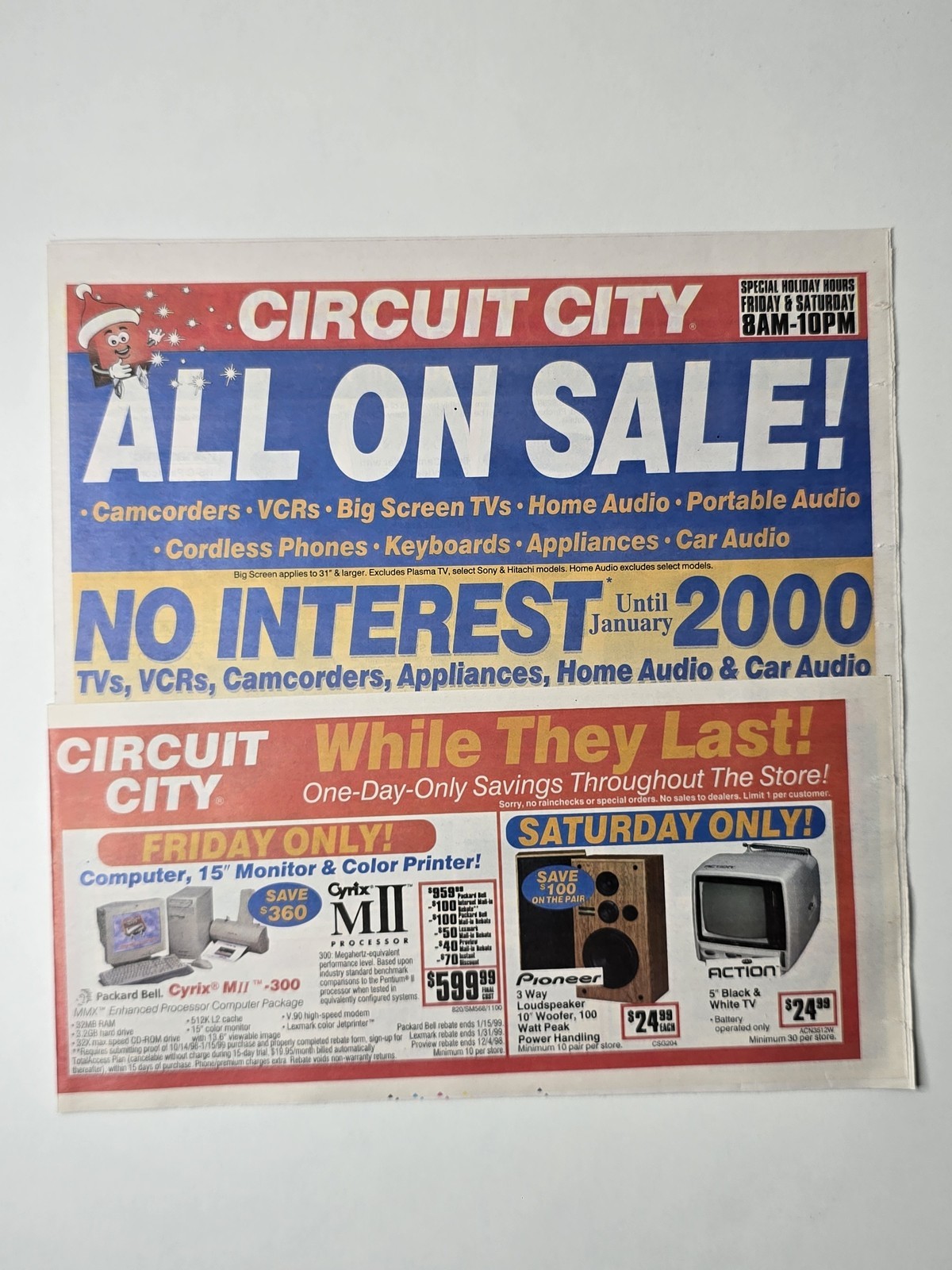 Circuit City 1998 Sony PlayStation JVC Panasonic Electronics Newspaper Insert