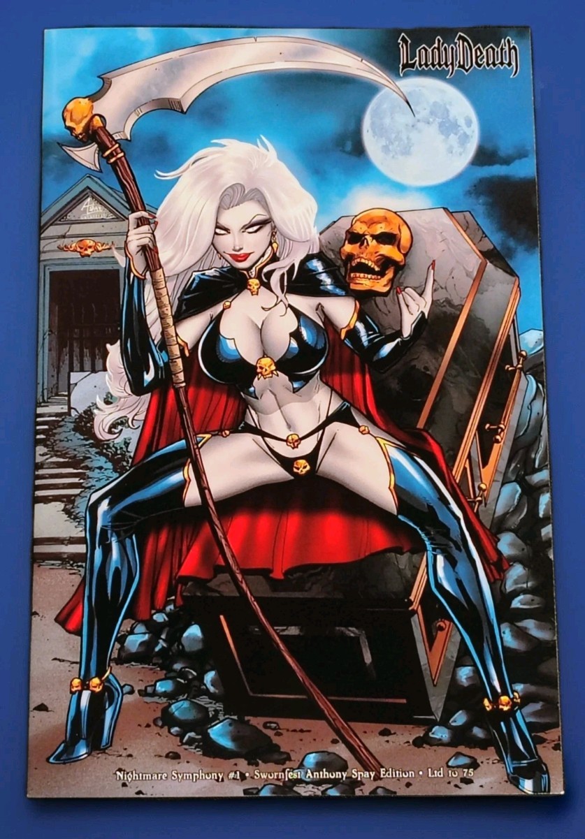 Lady Death Nightmare Symphony #1 Anthony Spay Swornfest Edition LE75 + COA
