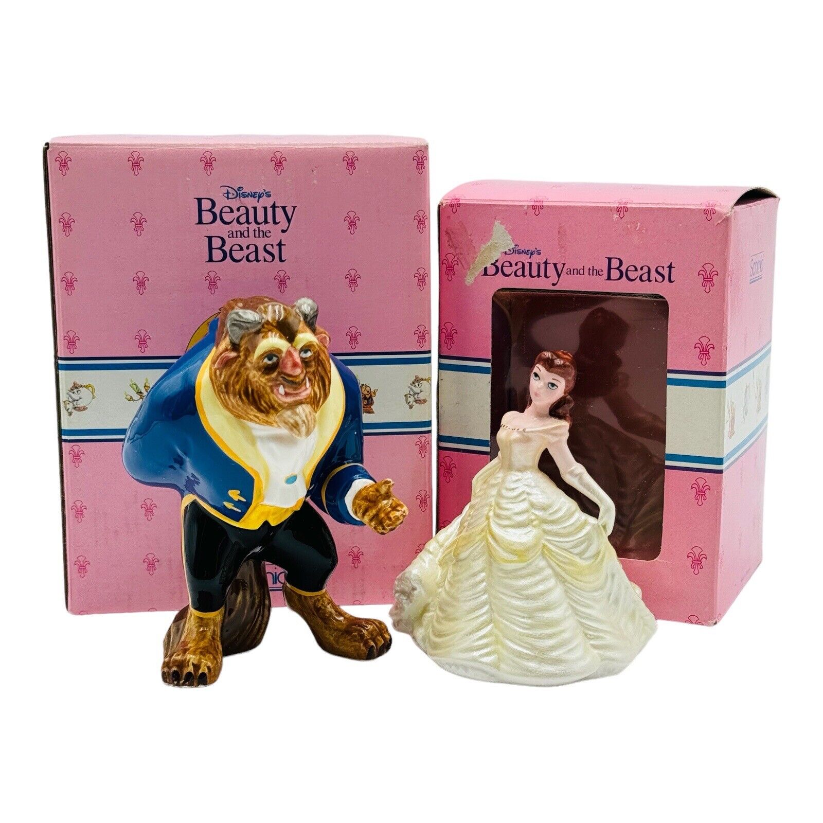 Schmid Disney’s Beauty And The Beast Figurines Set Of 2 NEW IN BOX