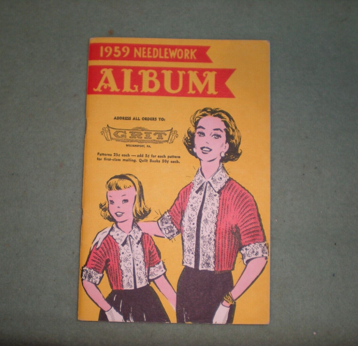 Vintage 1959 Grit Needlework Album Catalog Williamsport PA
