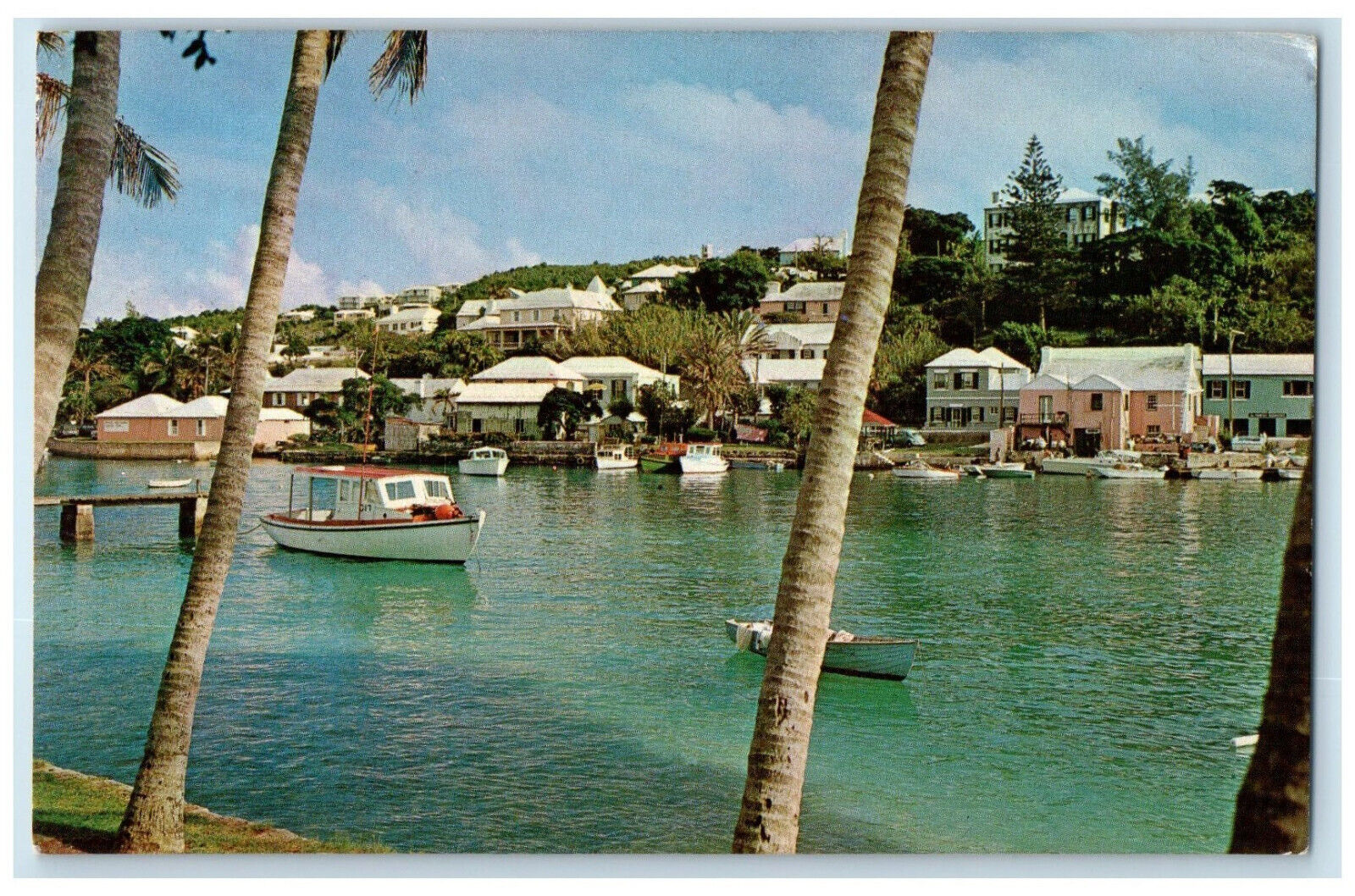 c1960's Flatts Inlet on Bermuda's North Shore Vintage Posted Postcard