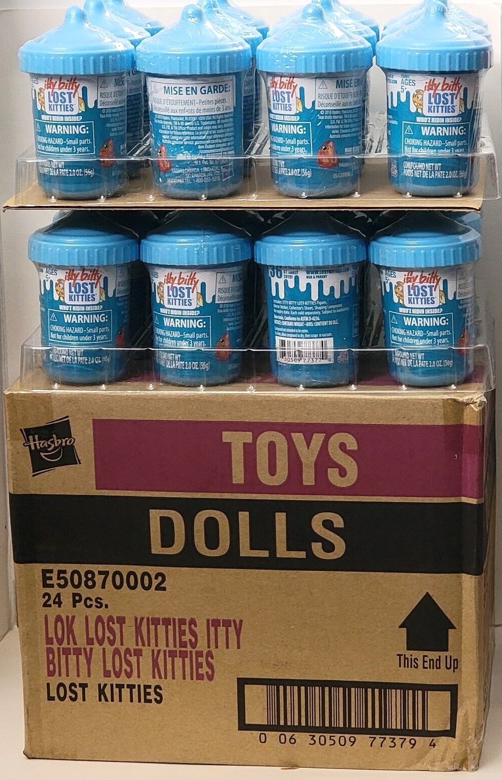 Itty Bitty Lost Kitties Blind Mystery Toy Hasbro 2018, Ages 5 + (1 case of 24) Itty Bitty Lost Kitties Blind Mystery Toy Hasbro 2018, Ages 5 + (1 case of 24)