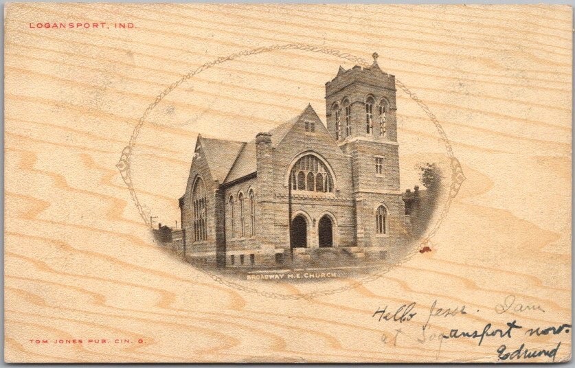LOGANSPORT, Indiana Postcard \