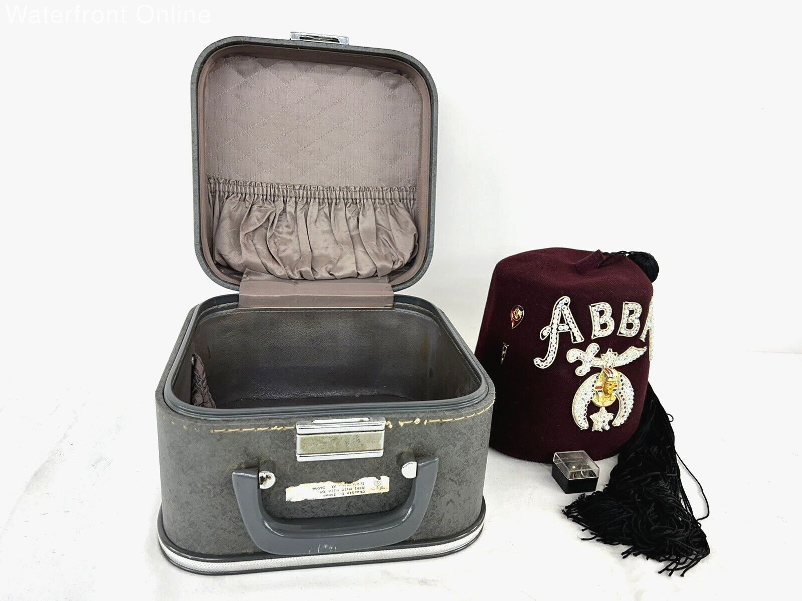 ABBA Shriners Jeweled Fez Hat Size 7-1/4