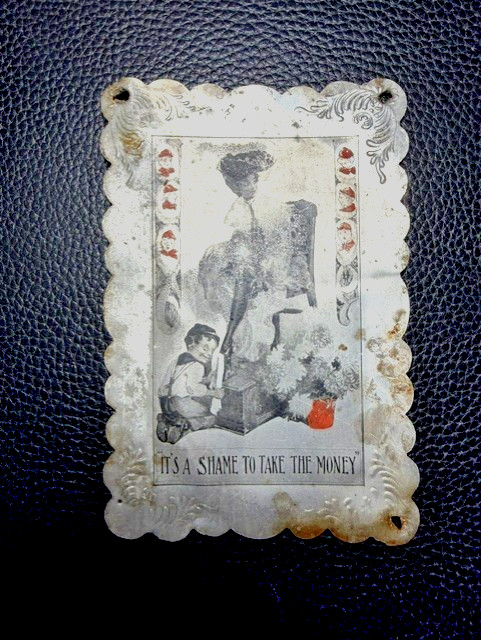 ULTRA RARE 1904 St Louis World's Fair Metal Risque Novelty Cards-Set of 3 ULTRA RARE 1904 St Louis World's Fair Metal Risque Novelty Cards-Set of 3