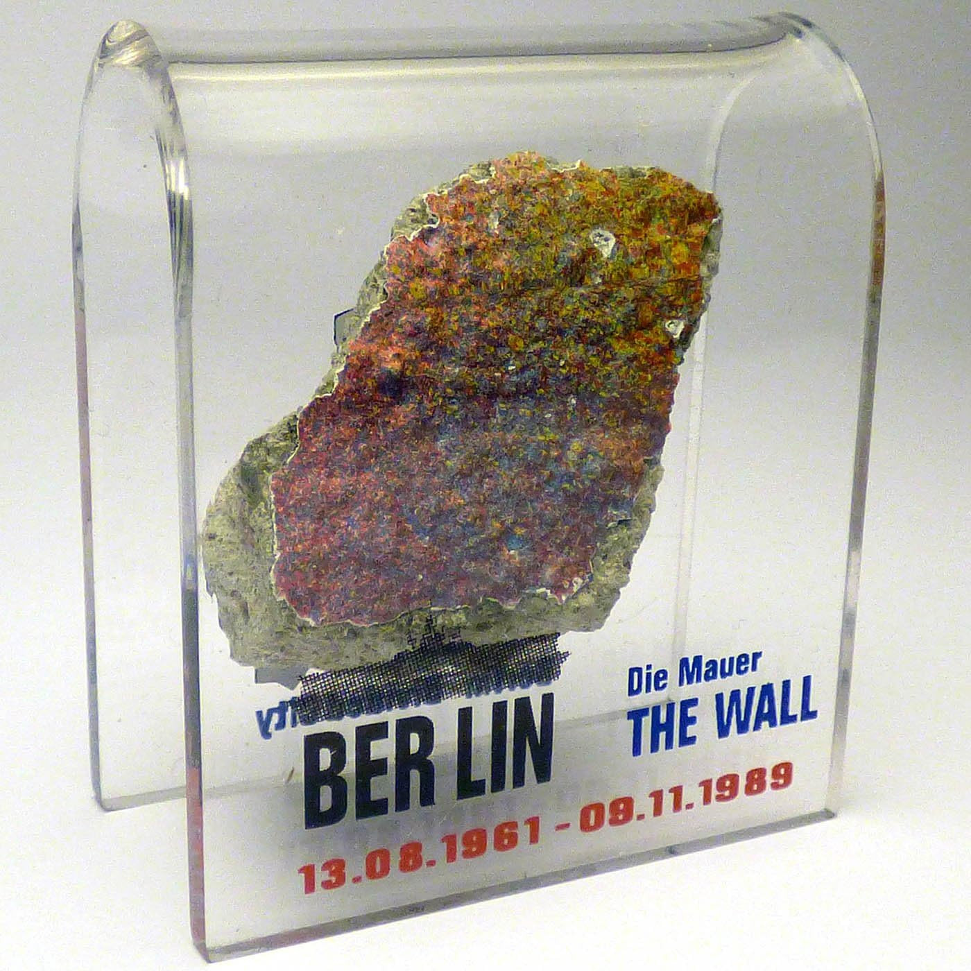 Original Piece of the Berlin Wall - Authentic Souvenir from the Real Wall in Ge Original Piece of the Berlin Wall - Authentic Souvenir from the Real Wall in Ge